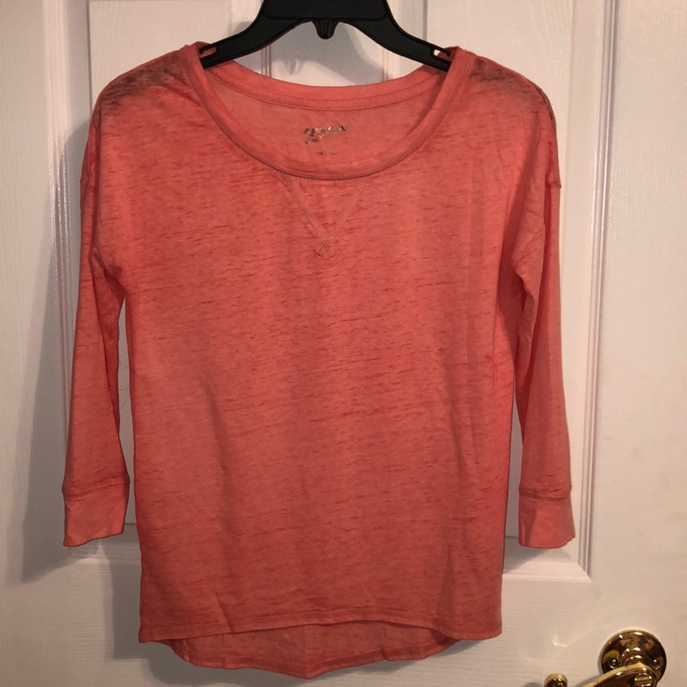 XS Arizona Peach 3/4 Sleeve Shirt